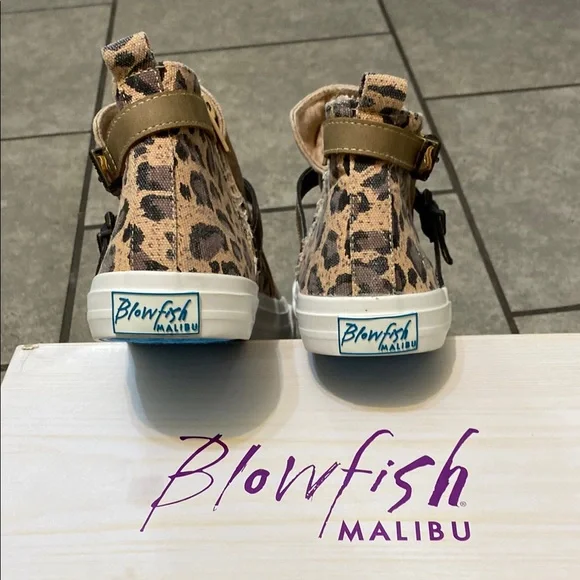 Blowfish Brown Sneakers with Leopard Detail - Picture 3 of 7